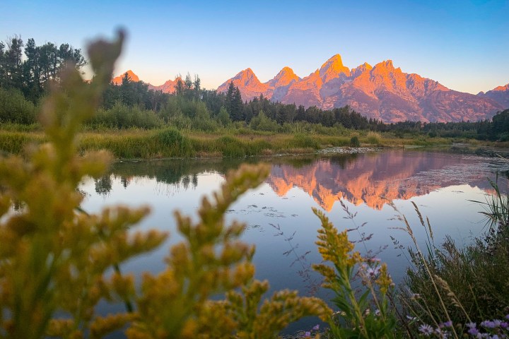 Reflection of the Tetons in Grand Teton National Park