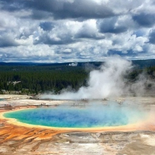smoke coming out of the water